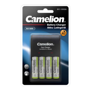 CAMELION Caricabatterie rapido BC-1002A incl. 4x batteria Ni-MH Always Ready Mignon AA 2300mAh