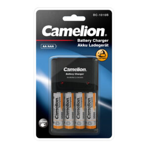 CAMELION Caricabatterie rapido BC-1010B incl. 4x batteria Ni-MH Mignon AA 2500mAh
