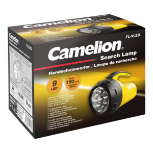 CAMELION FL-9LED-4R6B Faretto portatile multitesta 9 x LED / incl. 4 batterie R6