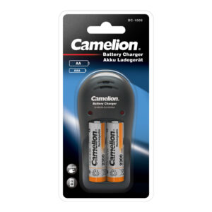 CAMELION Caricabatterie BC-1009 con 2 batterie Ni-MH AA 2300 mAh