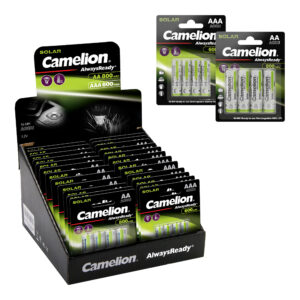 Camelion_17428463_Ni-MH AlwaysReady AA800 BP4-AAA600 BP4 D28 - Display solare AlwaysReady Mix.jpg
