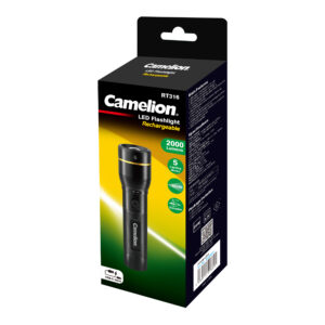 CAMELION RT316-CBH Torcia ricaricabile 20W nera