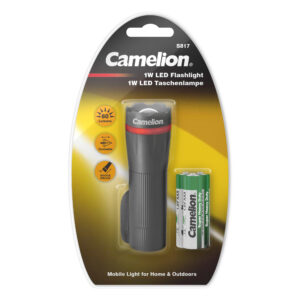 CAMELION S817-DB – Torcia LED zoom da 1 watt in plastica