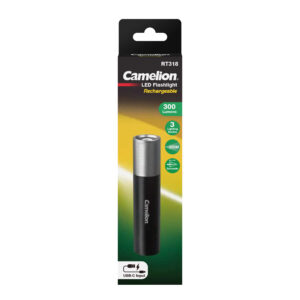 CAMELION RT318-CBH - Torcia ricaricabile 3W nera